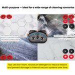 SM430 17" Walk-behind Automatic Floor Scrubber Machine, 360 Degree Rotating Head, 10000 sqft/h, Cordless Rechargeable Lithium Battery