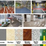 SM430 17" Walk-behind Automatic Floor Scrubber Machine, 360 Degree Rotating Head, 10000 sqft/h, Cordless Rechargeable Lithium Battery