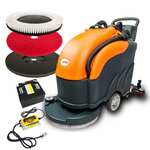 22" Battery-Powered Floor Scrubber Machine | RT50+ Lithium Warehouse Floor Cleaner