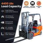 A-20 Electric Forklift – 4400 lbs Capacity, 118" Lift for Warehouse Use