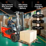 A-20 Electric Forklift – 4400 lbs Capacity, 118" Lift for Warehouse Use