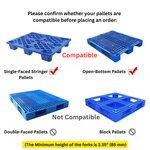 PS3300FE-2M Full-Electric Pallet Stacker, 3300 lbs Capacity, 78" Lifting Height with Fixed Straddle Legs