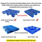 PS3300FE-3M Electric Pallet Stacker, 3300 lbs Capacity, 118″ Lifting Height, Work with Open-bottom Pallets