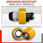 PS3300FE-3M Electric Pallet Stacker, 3300 lbs Capacity, 118″ Lifting Height, Work with Open-bottom Pallets