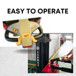 PS3300FE-4M Full Electric Pallet Stacker – 3300 lbs Capacity, 157" Lift Height, Adjustable Legs