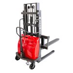 PS3300SE-2M Semi-Electric Pallet Stacker, 3300 lbs Capacity, 78" Lifting Height with Fixed Straddle Legs