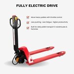 PT4400 Electric Pallet Truck, 4,400 lb Lithium-Powered Walk-Behind Pallet Jack for Warehouses