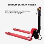 PT4400 Electric Pallet Truck, 4,400 lb Lithium-Powered Walk-Behind Pallet Jack for Warehouses