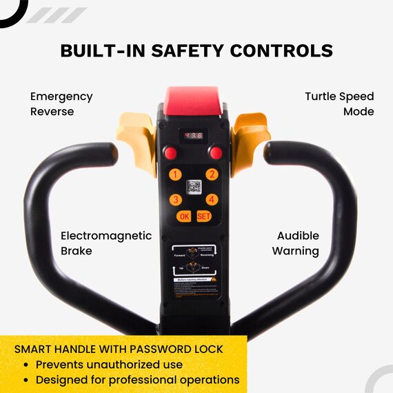 PT4400 electric walkie pallet truck for warehouse operations