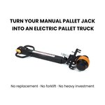 PT4400-HD218 / HD258 Electric Add-On Drive Bar – 4,400 lb Lithium Power Assist for Manual Pallet Jacks
