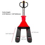 PT4400W Electric Pallet Jack with Built-in Scale, 4400 lbs Capacity, 48" x 27" Fork Size, Electric Brake