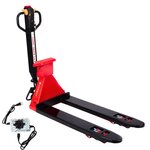PT4400W Electric Pallet Jack with Built-in Scale, 4400 lbs Capacity, 48" x 27" Fork Size, Electric Brake