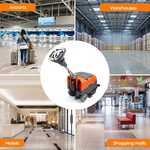 RT35 17" Walk Behind Floor Scrubber Machine, 19000 sqft/h, with Anti-Collision Wheel