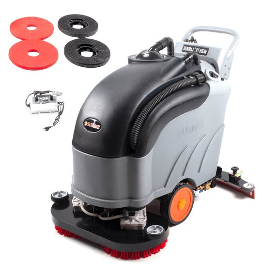 RT50DW 28" Self-Propelled Dual-Brush Floor Scrubber for Warehouses, Stores & Commercial Facilities