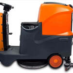 RT70 Ride-On Floor Scrubber, 22" Cleaning Path, 48,000 sq ft/hr, 18.5 gal Tanks – For Warehouses & Retail Stores