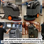 RT50D Self Propelled Floor Scrubber - 22" Width, 36,000 sqft/h Dryer, 22" Cleaning Width, 36,000 sqft/h