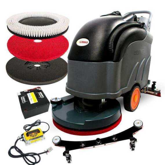RT50D+ Self-Propelled Battery Powered Floor Scrubber Dryer, 22" Brush Cleaning Path, Lithium Battery